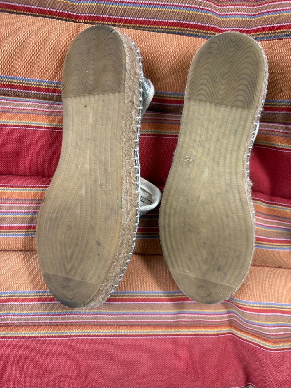 Silver Slip-On Espadrille Flats - Women